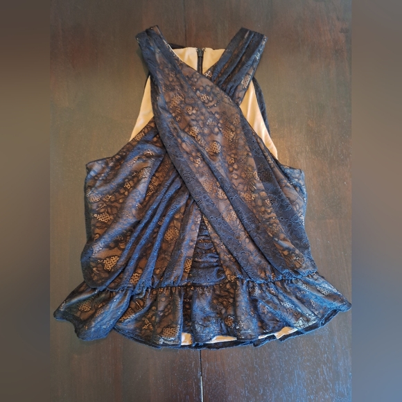 NWOT Veronica Beard Kailani Lace Halter Top - Picture 4 of 10